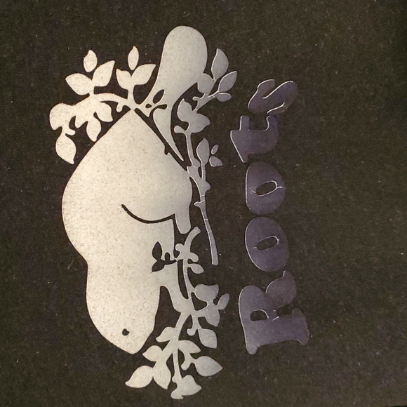 Dark Gray Roots Cropped Hoodie - Picture 2 of 7